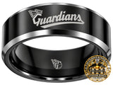 Cleveland Guardians Ring | Black & Silver | Customizable
