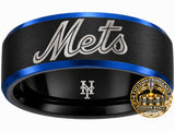 NY Mets Ring | Black & Blue | Customizable