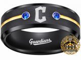 Cleveland Guardians Ring | Black Gold & Blue | Customizable