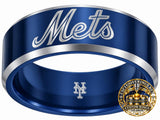 NY Mets Ring | Blue & Silver | Customizable