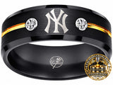 New York Yankees Ring | Black & Gold | Customizable