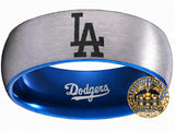 LA Dodgers Ring | Silver & Blue | Customizable