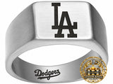 LA Dodgers Ring | Silver Signet Ring | Customizable