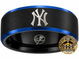 New York Yankees Ring | Black & Blue | Customizable
