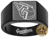 Cleveland Guardians Signet Ring | Black | Customizable