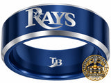 Tampa Bay Rays Ring | Blue & Silver | Customizable