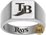 Tampa Bay Rays Ring | Silver Signet Ring | Customizable