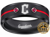 Cleveland Guardians Ring | Black & Red | Customizable