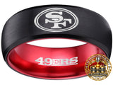 San Francisco 49ers Ring | Black & Red | Customizable