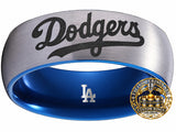 LA Dodgers Ring | Silver & Blue | Customizable