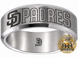 San Diego Padres Ring | Silver | Wedding Band