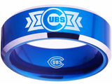 Chicago Cubs Ring Blue & Silver Wedding Ring Sizes 4 - 17 #chicago #cubs
