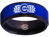 Chicago Cubs Ring Blue & Black Wedding Ring Sizes 5 - 15 #chicago #cubs