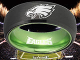 Philadelphia Eagles Ring Black & Green Eagles Wedding Ring #eagles #nfl