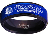 Gonzaga Bulldogs Ring Blue & Black Wedding Ring Sizes 5 - 15 #gonzaga #bulldogs
