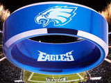 Philadelphia Eagles Ring Blue & Silver Eagles Wedding Ring #eagles #nfl