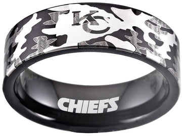 Kansas City Chiefs Ring Camouflage Ring Camo Ring logo Ring #chiefs #nfl