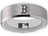 Boston Red Sox Ring Red Sox Wedding Ring Silver Sizes 6 - 13 #boston #redsox