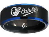 Baltimore Orioles Ring Orioles Black & Blue Wedding Ring #orioles Sizes 6 - 13