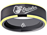 Baltimore Orioles Ring Orioles Black & Gold Wedding Ring #orioles Sizes 6 - 13