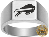 Buffalo Bills Ring | Silver Signet Ring | Customizable