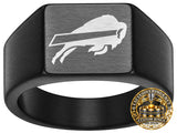 Buffalo Bills Ring | Black Signet Ring | Customizable