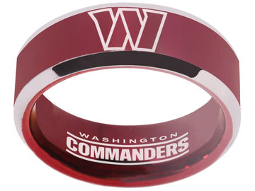 Washington Commanders Ring | Red & Silver