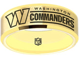 Washington Commanders Ring Gold Wedding Ring #Commanders #NFL