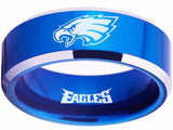 Philadelphia Eagles Ring Blue & Silver Eagles Wedding Ring #eagles #nfl