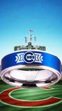 Chicago Cubs Ring Blue & Silver Wedding Ring Sizes 5 - 15 #chicago #cubs
