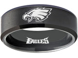 Philadelphia Eagles Ring Black Wedding Band | Sizes 6-13 #eagles