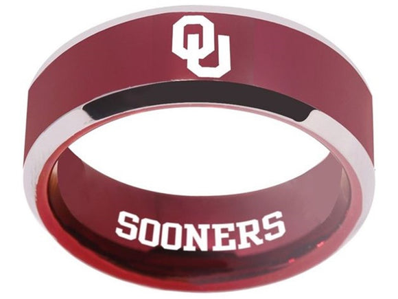 Oklahoma Sooners Ring OU Sooners Logo Red Ring #oklahoma #sooners