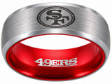49ers Ring | Silver & Red | Customizable