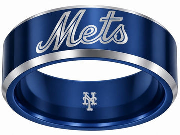 NY Mets Ring | Blue & Silver | Customizable
