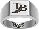 Tampa Bay Rays Ring | Silver Signet Ring | Customizable