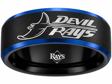 Tampa Bay Rays Ring | Black & Blue | Customizable