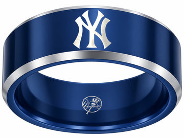 New York Yankees Ring | Blue & Silver | Customizable