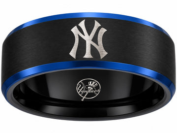 New York Yankees Ring | Black & Blue | Customizable