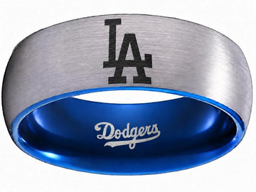 LA Dodgers Ring | Silver & Blue | Customizable