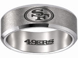 49ers Ring | Silver Wedding Ring | Customizable
