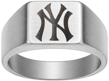New York Yankees Ring | Silver Signet Ring | Customizable