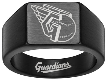 Cleveland Guardians Signet Ring | Black | Customizable