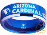 Arizona Cardinals Ring Blue & Silver Wedding Band | Sizes 4 - 17 #arizonacardinals #nfl