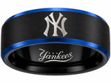 New York Yankees Ring | Black & Blue | Customizable