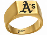 Oakland A's Ring | Gold Signet Ring | Customizable