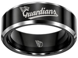 Cleveland Guardians Ring | Black & Silver | Customizable