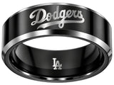LA Dodgers Ring | Black & Silver | Customizable
