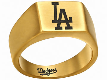LA Dodgers Ring | Gold Signet Ring | Customizable