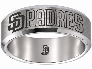 San Diego Padres Ring | Silver | Wedding Band