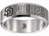 San Diego Padres Ring | Silver | Wedding Band